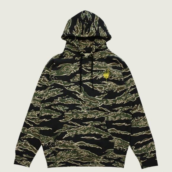 Mike Shinoda Line Sketch Green Camo Hoodie NWOTS medium - Picture 1 of 8